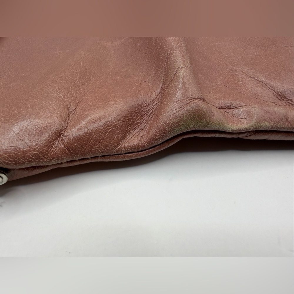 HOBO International Lauren clutch wallet pale pink leather vintage - Picture 8 of 10